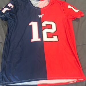 Stylish Red and Blue Women's Jersey